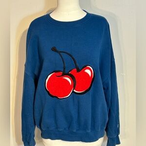 Blue Cherry Sweatshirt